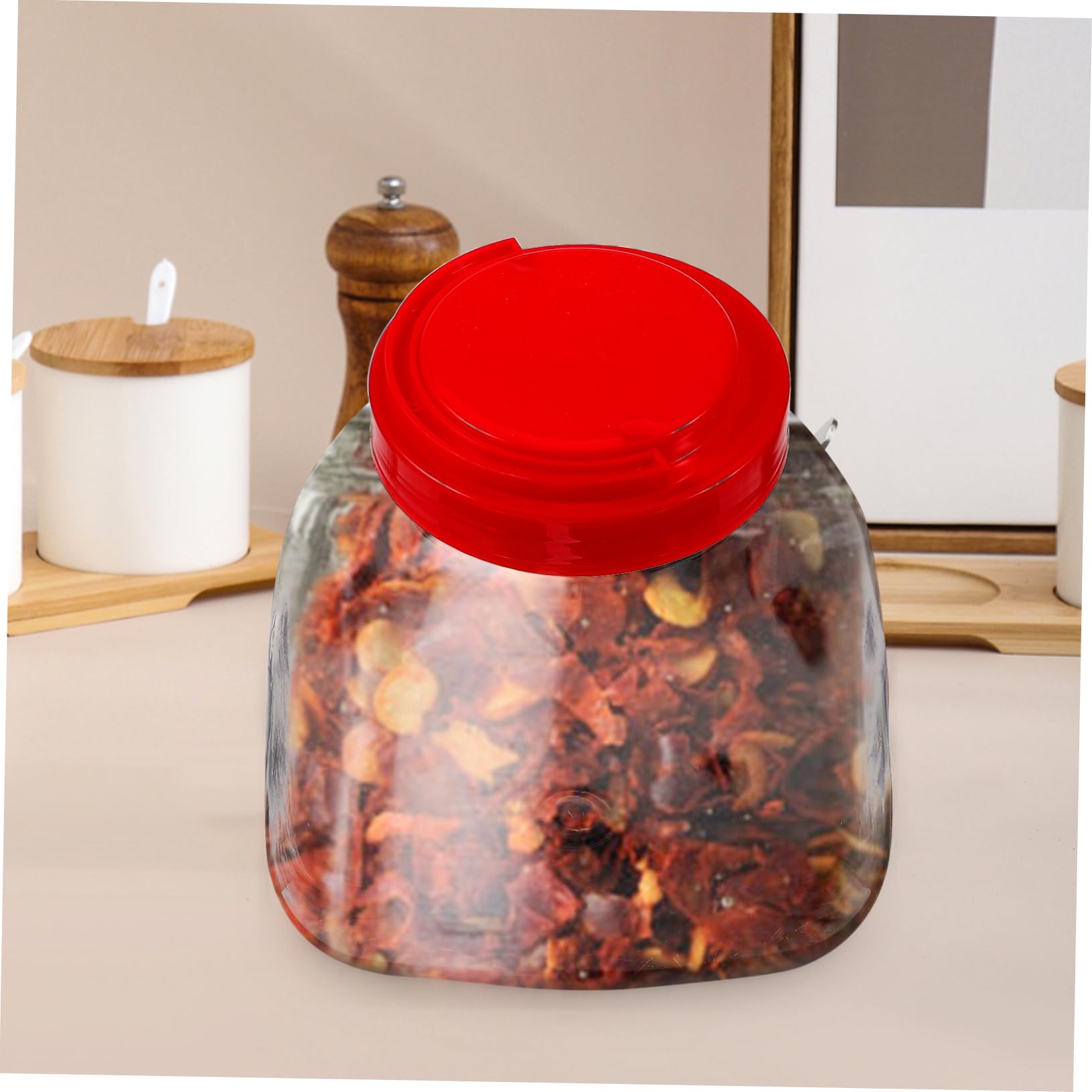 Amazon｜PLAFOPE 斜め 口 ビン プラスチック 容器 蓋付き