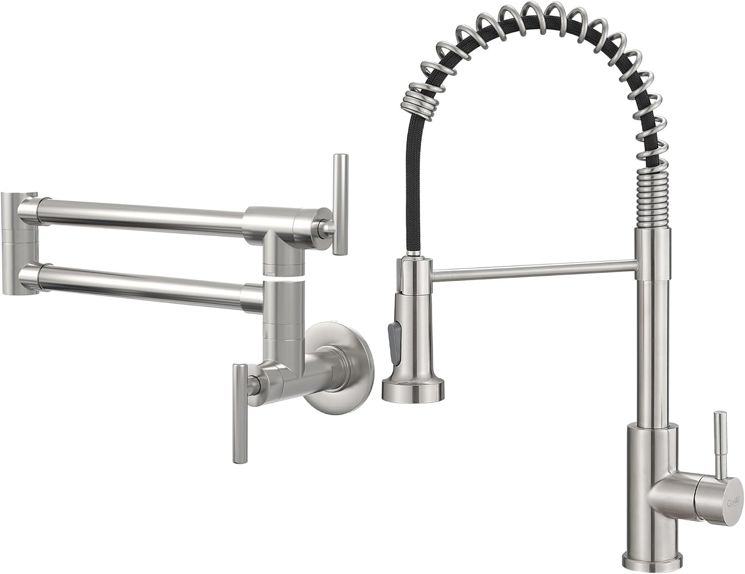GIMILI Brushed Nickel Pot Filler and Kitchen Faucet