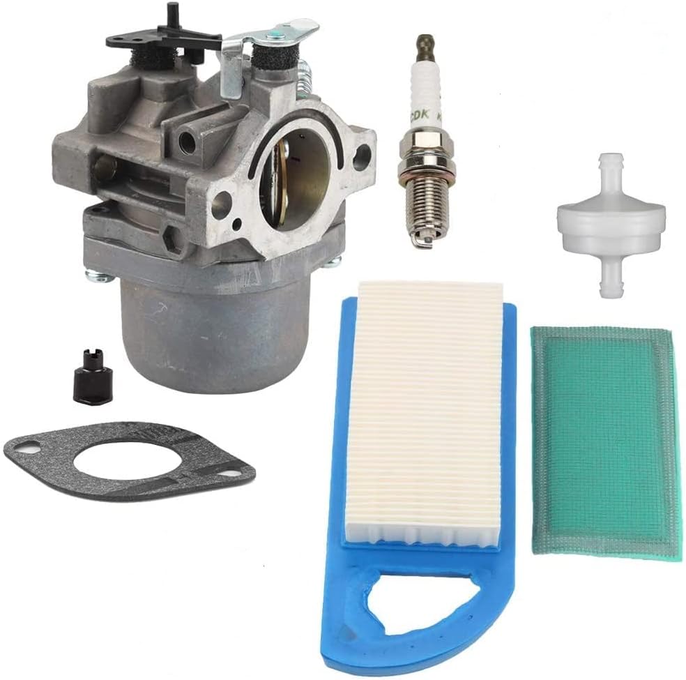 Harbot 593432 Carburetor + 794421 797007 698413 Filter 697292 Pre-Filter for Briggs & Stratton 794653 791266 215000 Engine
