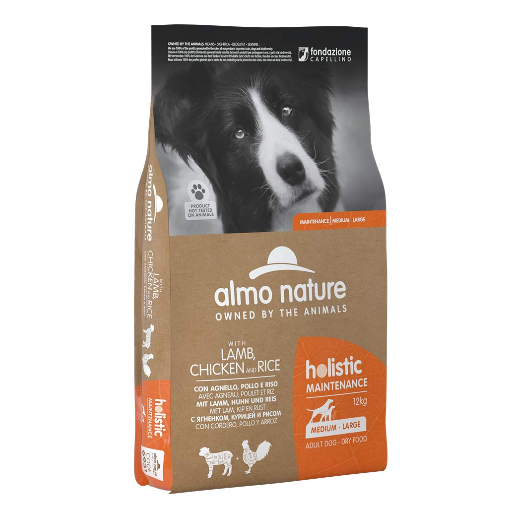 almo nature Holistic Maintenance M-L, Agnello, Pollo e Riso - Sacco da 12 kg