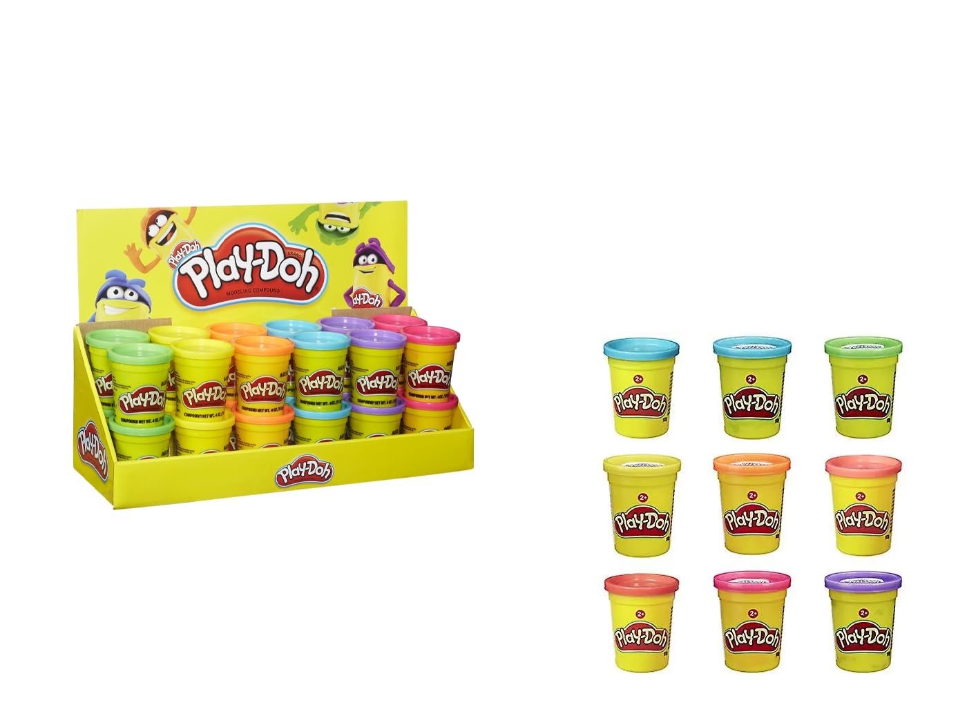 Assorted Play‑Doh Modeling Compound – 4 oz. (Pack of 24) – Ideal for Classroom, Party, or Craft Time