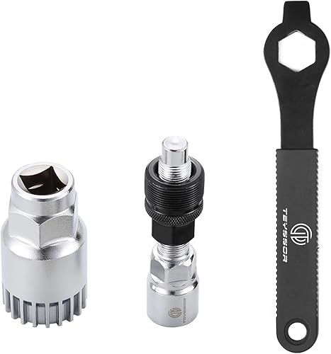 Miniatura 4 de Teyssor Extractor de manivela de bicicleta y removedor de soporte inferior con llave inglesa Kit de herramientas de reparación de ciclismo
