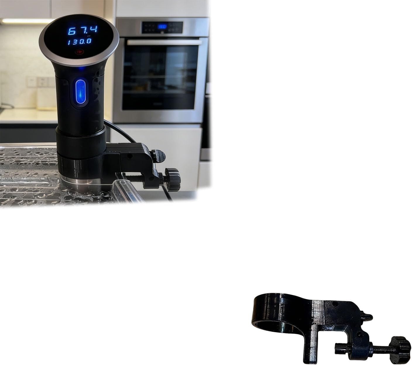 Wasserbadhalterung kompatibel mit Anova Präzisionskocher Sous Vide - Sichere und stabile Halterung, langlebiges Design, vielseitige Passform für verschiedene Topfgrößen, unverzichtbares Küchenzubehör