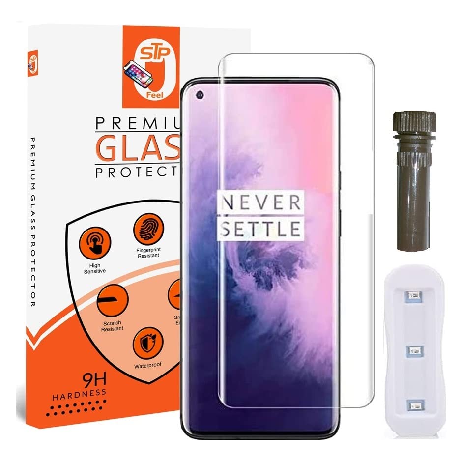 Image of Advanced Curved UV Tempered Glass for Oneplus 9 Pro (Transparent, Pack of 1) Advanced Border Less Full Screen Coverage UV Screen Protector Guard with Installation Kit