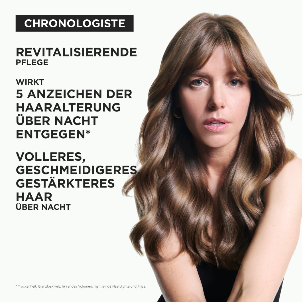 Kérastase Chronologiste Overnight Youth Serum, Anti-Aging Nachtpflege mit Pro-Xylane & Ochrophyta-Algen, gegen Frizz & Glanzlosigkeit, für geschmeidiges Haar, 90 ml