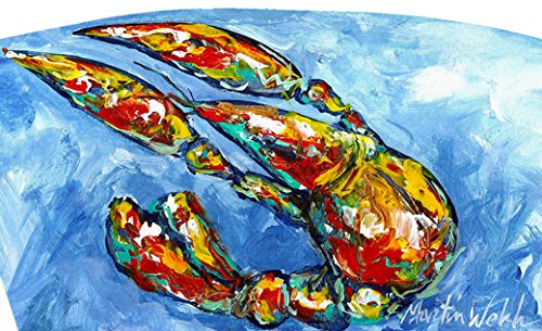 Caroline's Treasures MW1171PINT Crawfish 16 ounce Mixing Glass Pint Glass for Beer, Margaritas, Sodas and More, Restaurant Quality Glassware