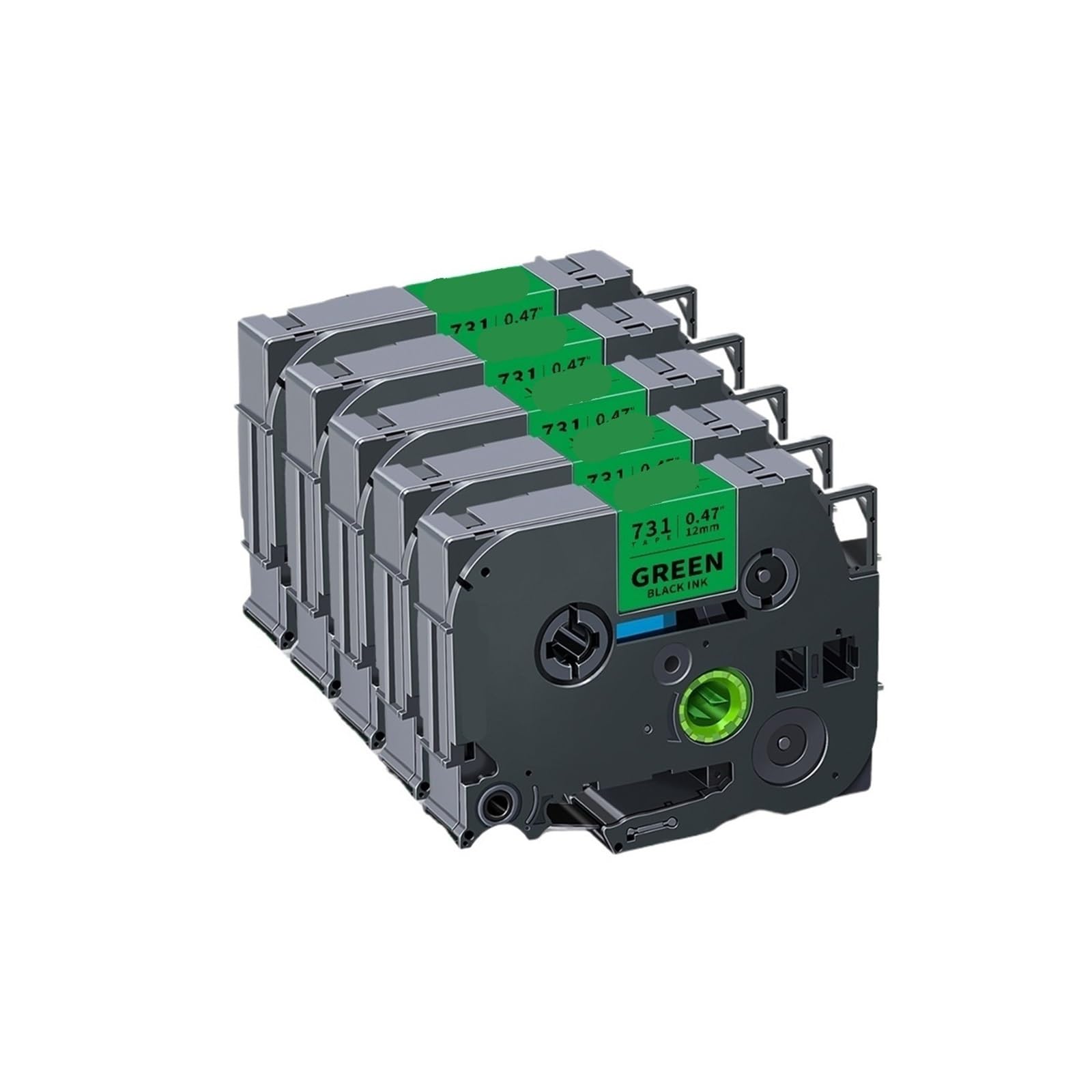 Nastro for etichette TZe-231 da 2/5 pezzi 12 mm compatibile con P-Touch PT-H110