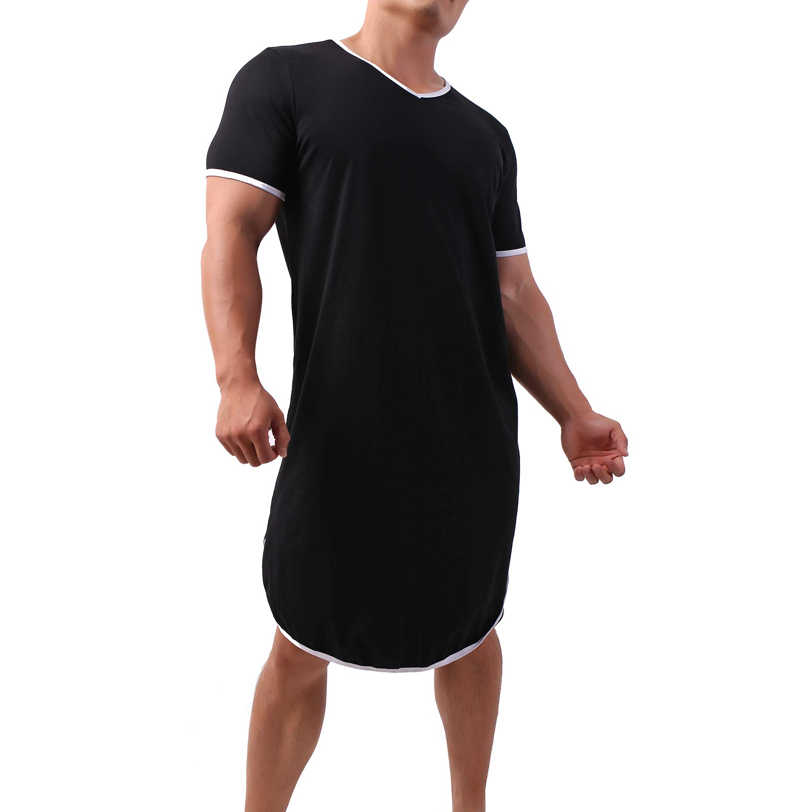 Chemise de nuit confortable en coton pour homme