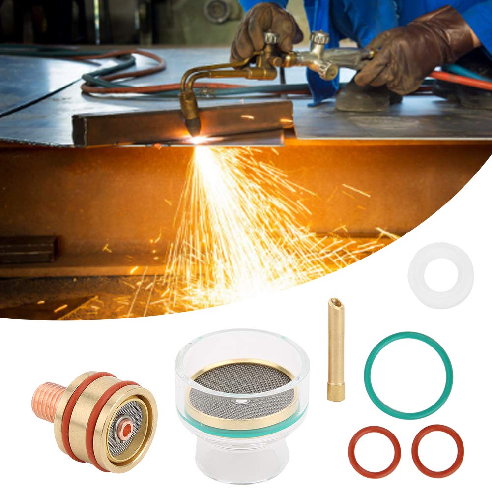 Kit de consommables pour torche à souder TIG – Buse, collet et joint pour WP9, WP20, 1,6 mm, 2 mm, 3 mm – Compatible avec torches Tig gaz inertes