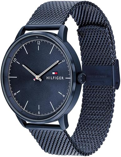 Miniatura 2 de Tommy Hilfiger Reloj casual de cuarzo de acero inoxidable y malla para hombre Color azul Modelo 1791841 Azul  Patchwork Reloj de cuarzo