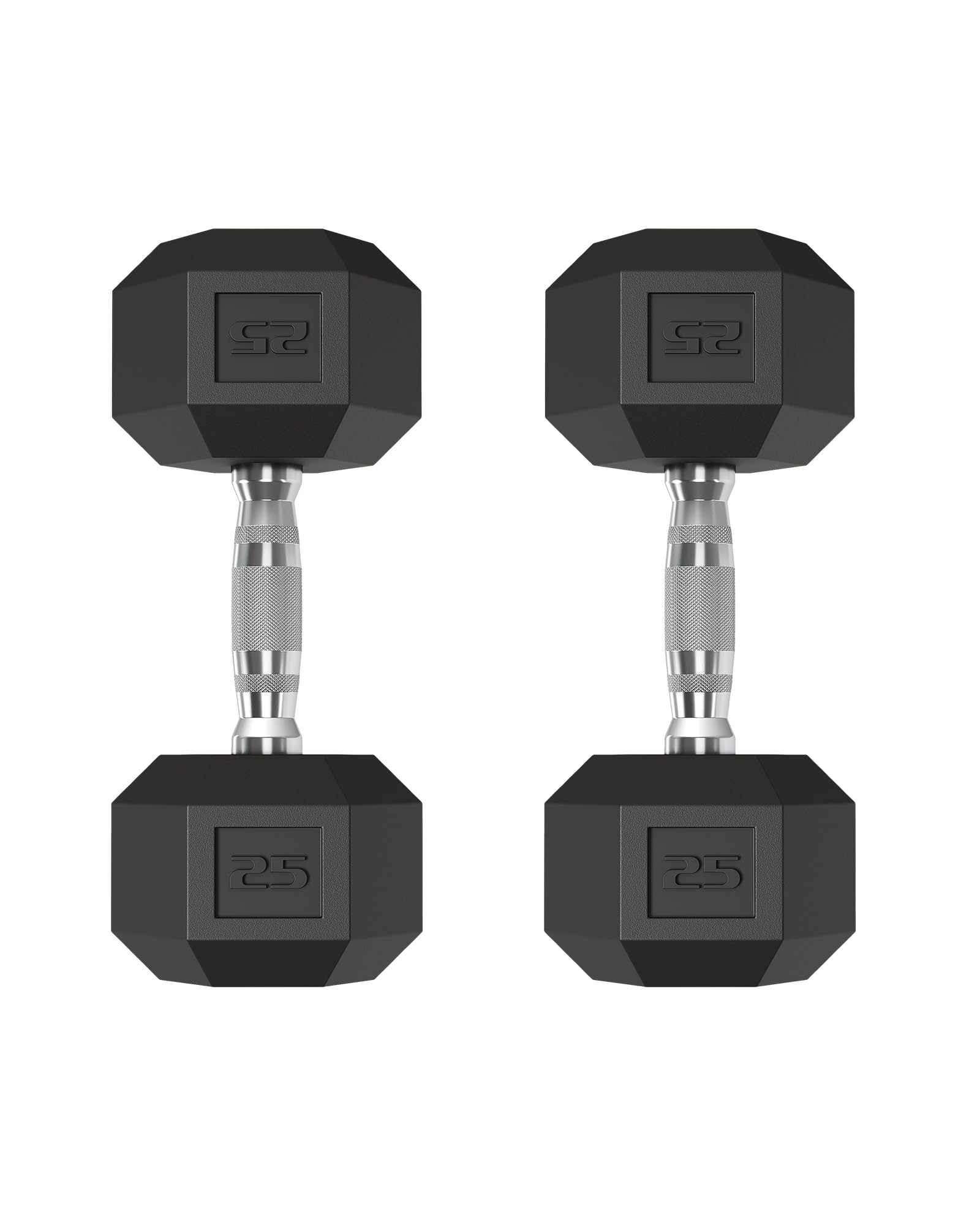 Hex Hantelset 25LB(11kg), 2 PCS, PVC-Beschichtete Trainings- Und Fitnesshanteln Mit Rutschfestem Griff, Rollfestes Gewichte Für Männer Und Frauen, Kurzhanteln Für Muskel- Und Krafttraining