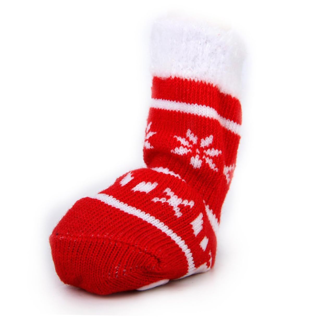 Hohopeti Christmas Socks for Small Dogs l Size Soft Cotton Dog Socks with Slip Grip