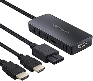 CAMWAY N64 to HDMI Converter Adapter,HD Link Cable for Nintendo 64, Plug and Play, Support 1080P/720P for N64/GameCube/SNES, SNES to HDMI Cable, Gamecube to HDMI
