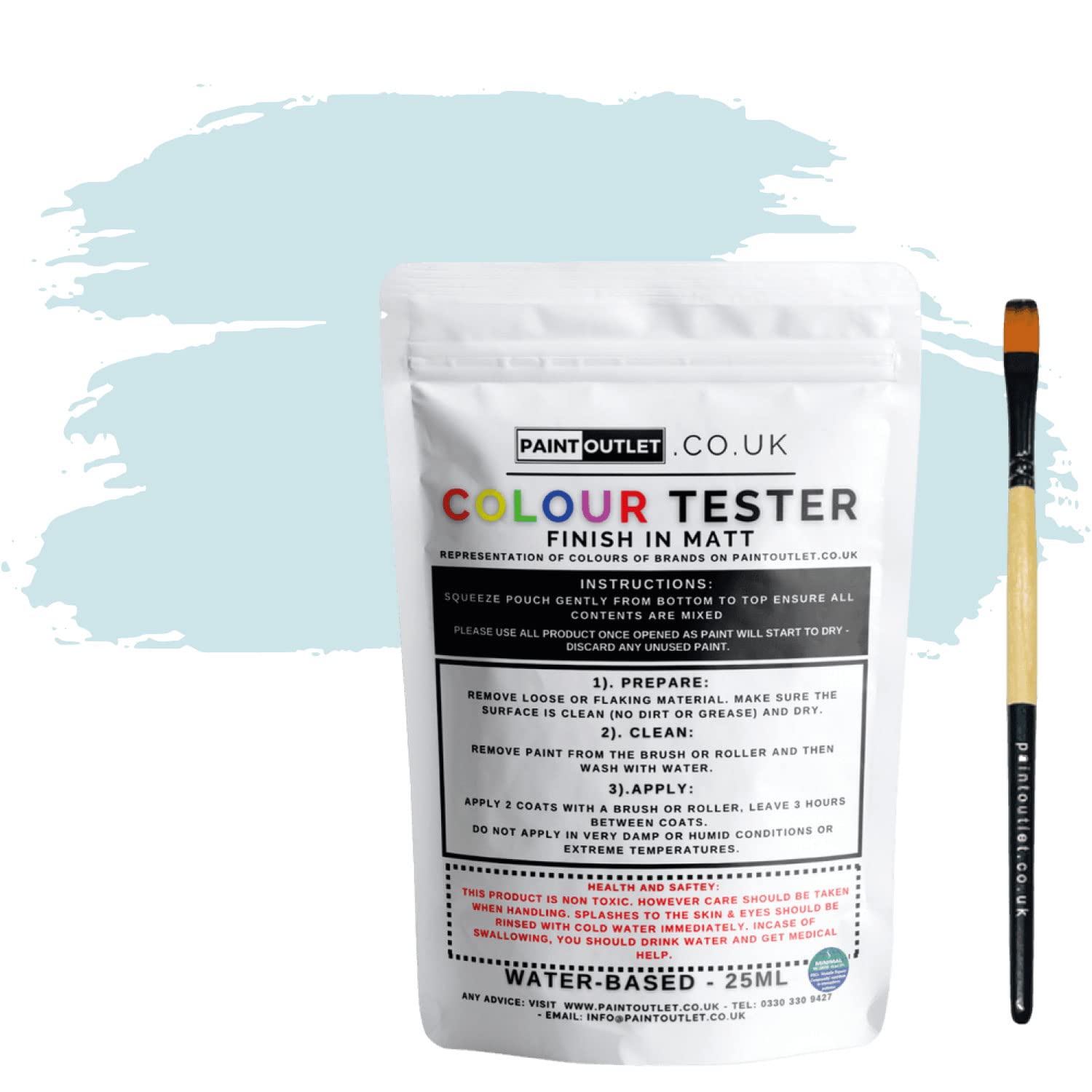 HQCSample r Paint Pot Light Blue Colour - 25ml
