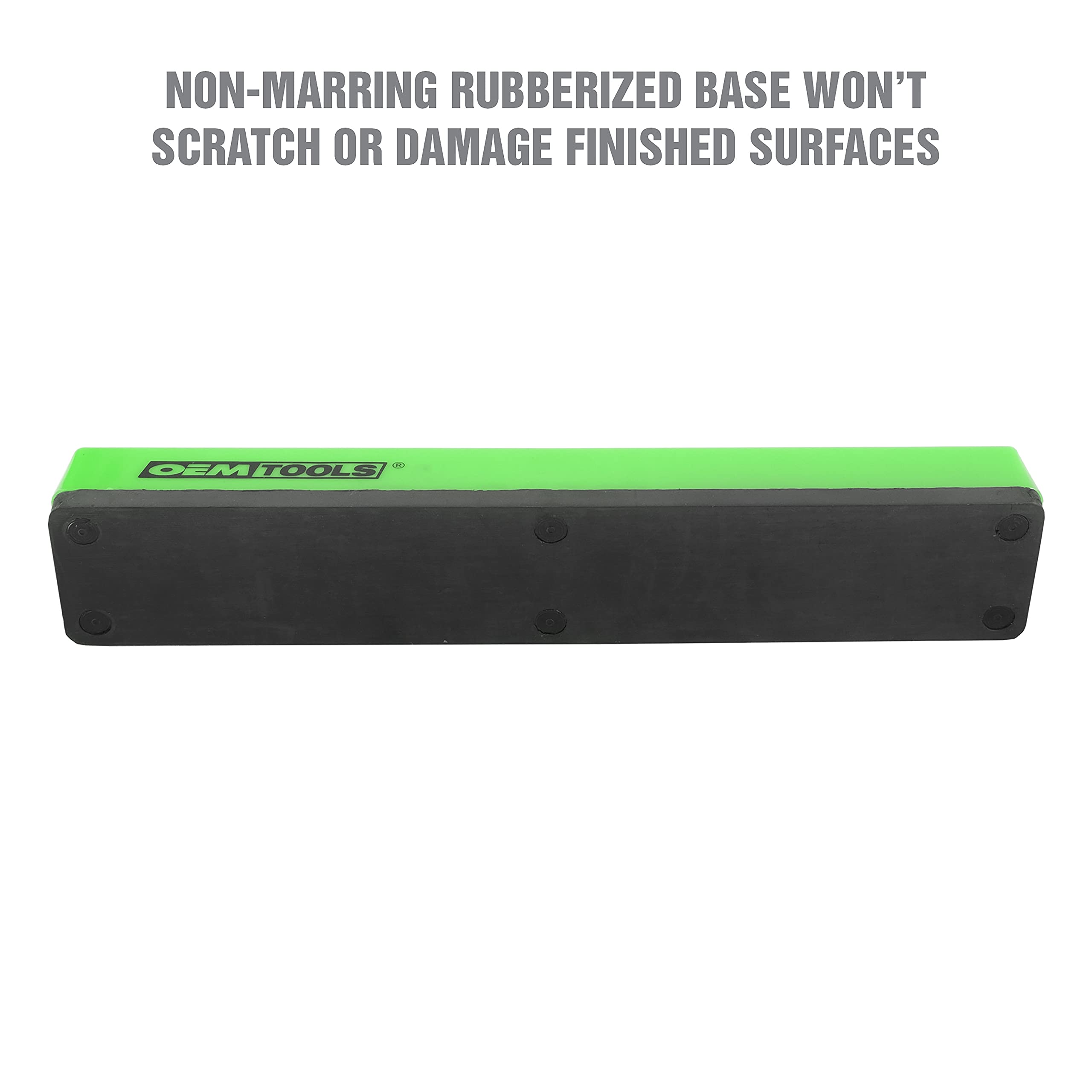 Magnetic Hex Bit Holder – Stores 36 Bits, Rubberized Base, Mounts On Metal (Green)