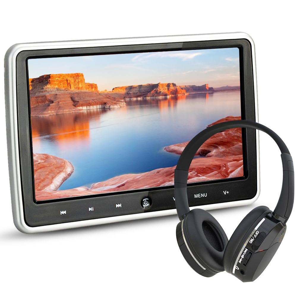 Portable CD&DVD Player 10.1 インチ NOAUKA Wide Screen Ultra Thin Headrest Portable Car DVD Player