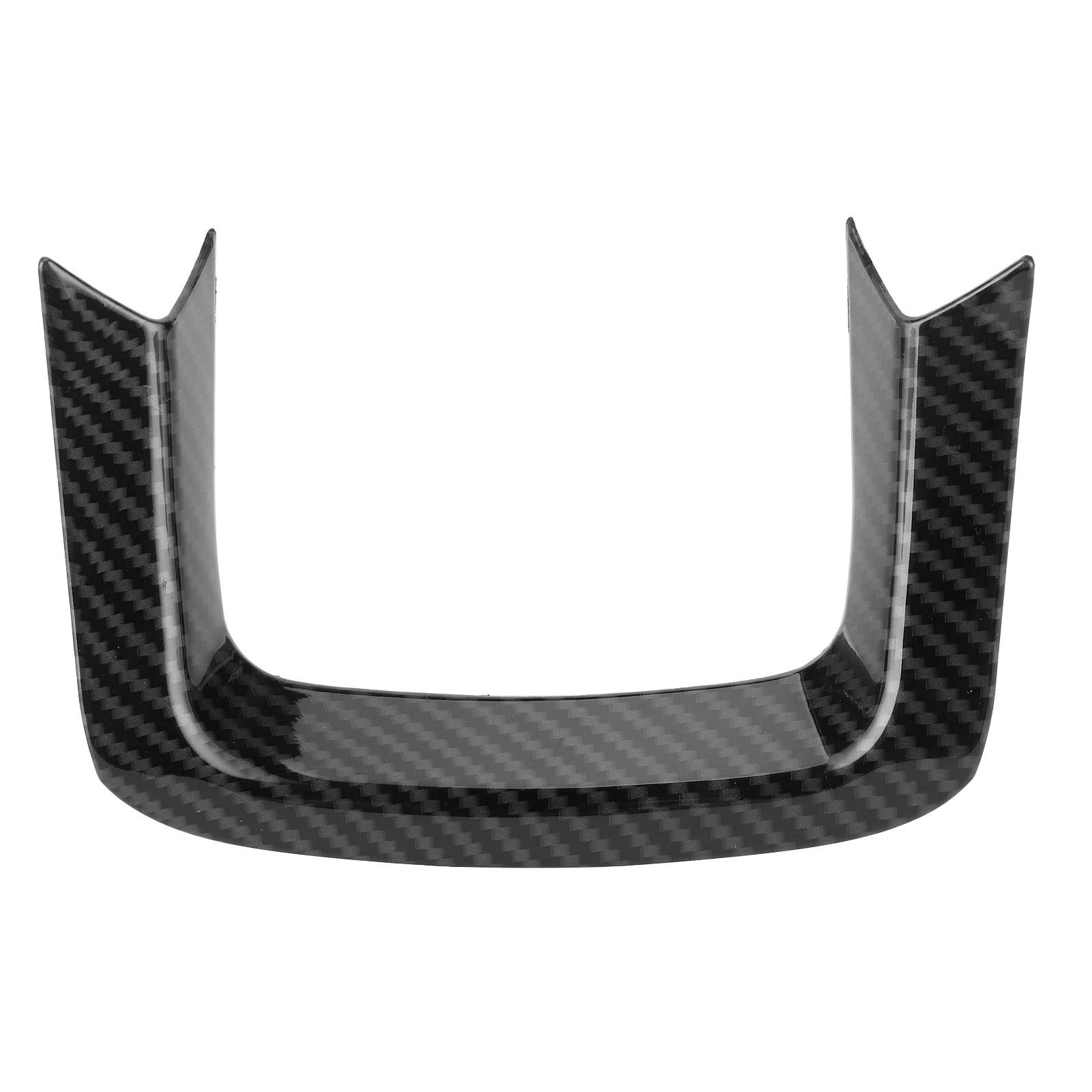 QiiluSteering Wheel U-Shape Trim, Car U-Shaped Steering Wheel Lower Trim ABS Carbon Fiber Style Replacement For Range Rover Sport 2014-2020, Range Rover Evoque 2020-