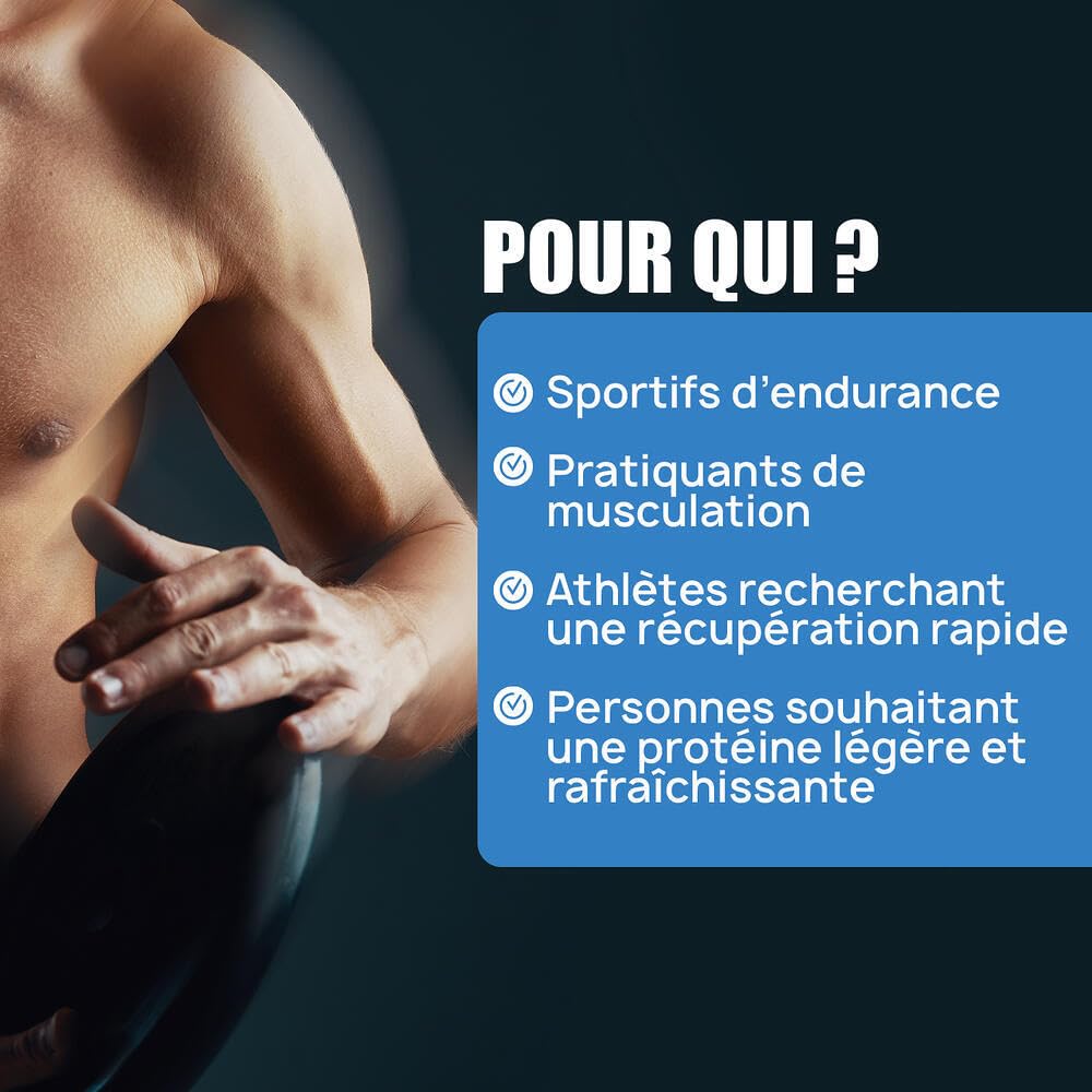 CLEAR FUSION - Protéine Clear Whey 84% - Collagène & Acide Hyaluronique - Faible en Sucres Sans Matières Grasses - 500g - Boisson Protéinée Légère Saveur Passion - Eric Favre