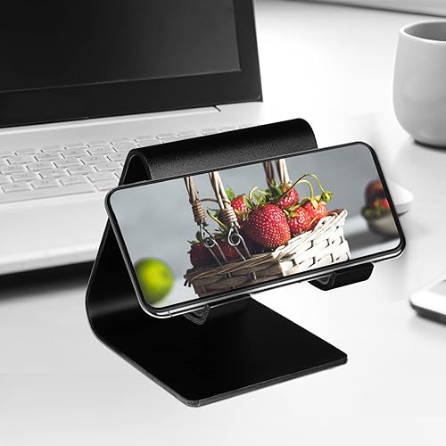 Miniatura 4 de Zerodeko 2 soportes para teléfono celular aleación de aluminio estructura simple soportes para teléfono celular escritorio de oficina en casa color