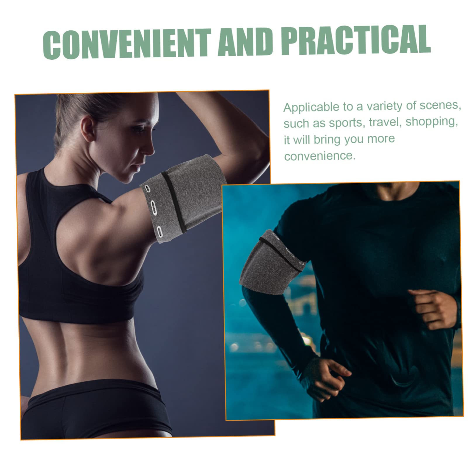 UPKOCH 5pezzi Fascia Da Braccio Sportiva Per Telefono Armband Leggera e Traspirante Per Running Palestra e Attività Outdoor