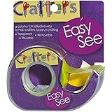 Lee Products Crafter's Easy See Removable Craft Tape, 0.5-Inch x 720-Inch, Yellow