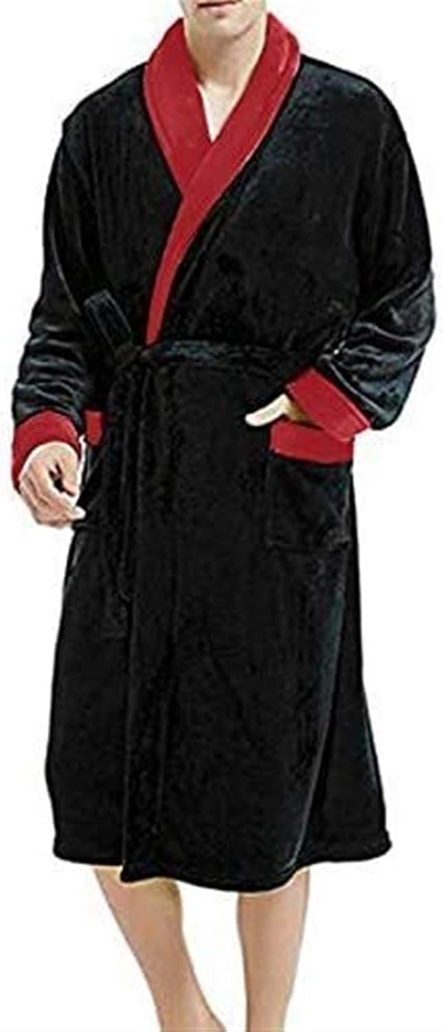 Amazon.co.jp 温泉浴衣 寝巻き浴衣 メンズ 簡単着付け おしゃれ 男性の冬のパジャマバスローブホーム服パジャマぬいぐるみホーム