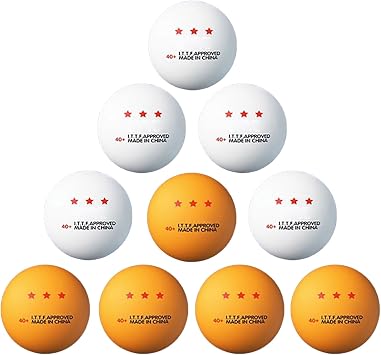 10 Pcs PingPong Ball 3-Star Table Tennis Ball Standard Table Tennis Ball Outdoor Sports Accessories Professional Pingpong Ball Training Equipment