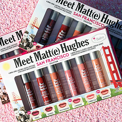 Thebalm Meet Matte Hughes® San Francisco - Set Of 6 Mini Long-Lasting Liquid Lipsticks, 2.4 Fl. Oz. #TOP1
