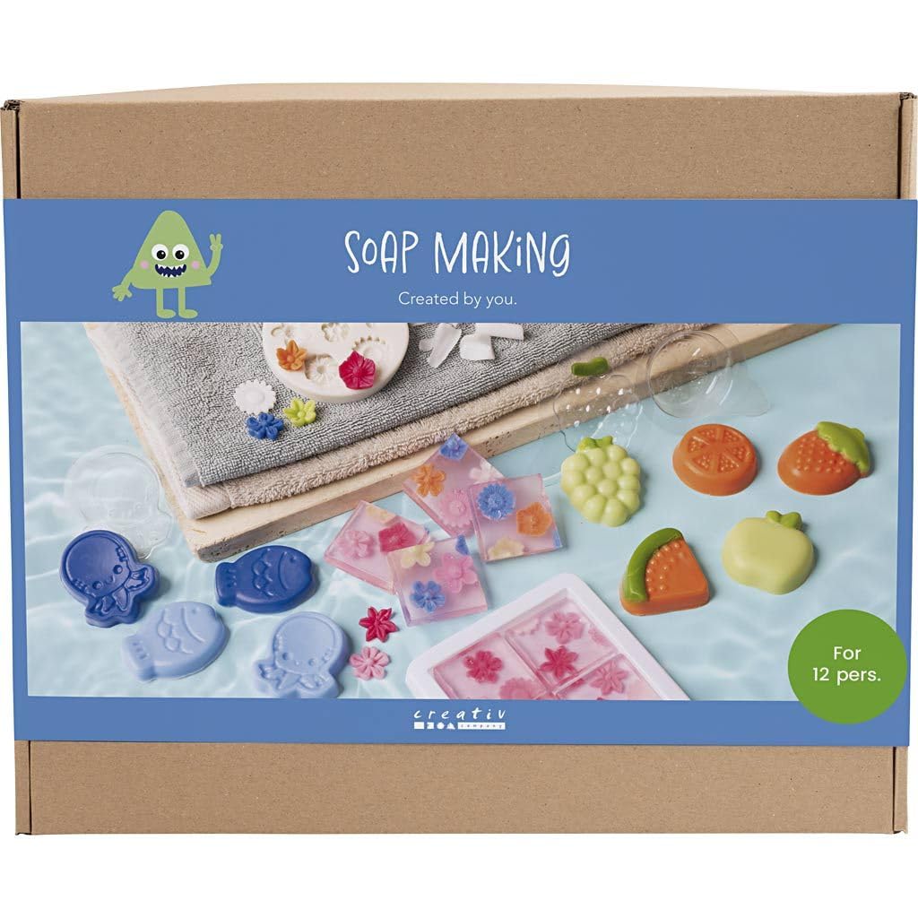 Gruppen-Kreativset Seifenherstellung, Blau, Grün, Orange, Pink