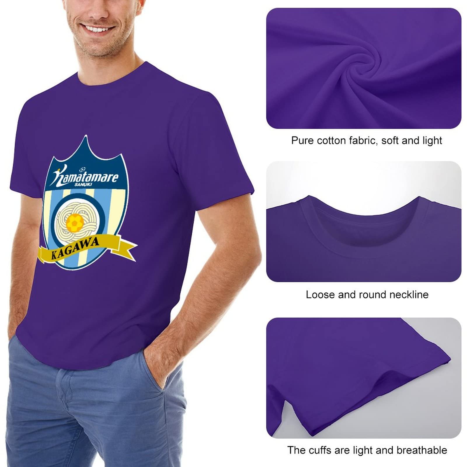 Amazon.co.jp: カマタマーレ讃岐 Tシャツ メンズ 半袖 コットン 男女