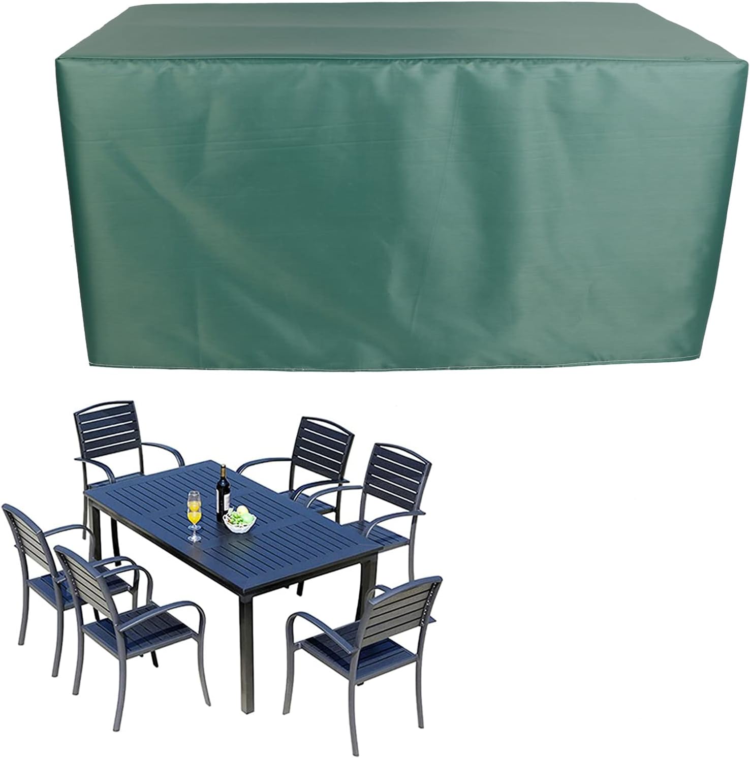 YSUEFIJO Patio Furniture Covers Waterproof 51x51x29in, Rectangular Patio Table Cover, Garden Furniture Covers Waterproof, Heavy Duty Oxford Fabric Outdoor Furniture Covers, Anti-Fading Cover