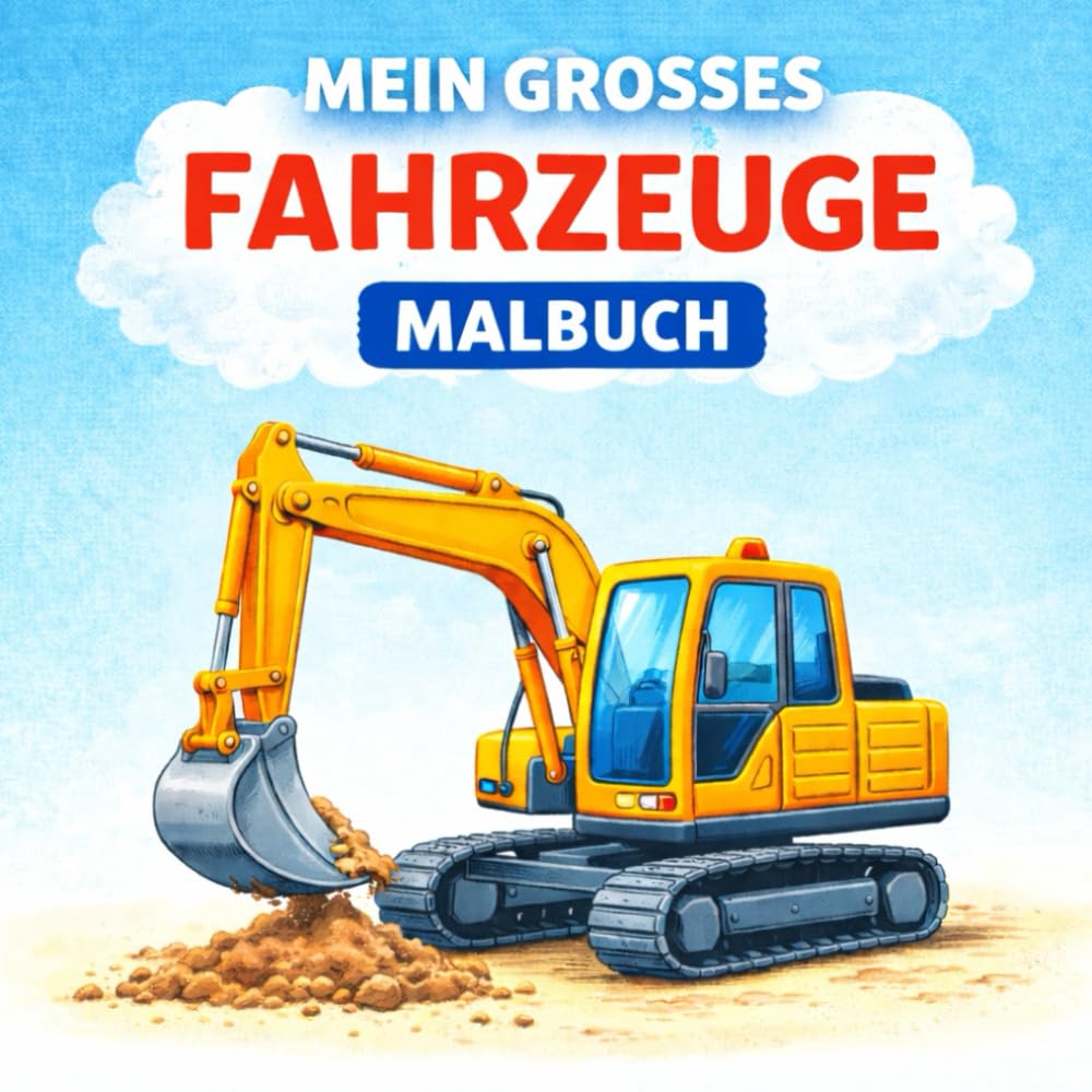 Mein Grosses Fahrzeuge Malbuch