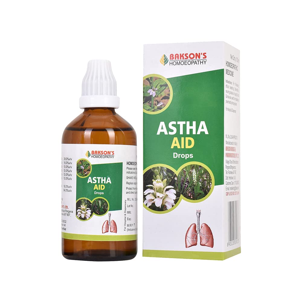 Dr. Bakshis BAKSONS HOMOEOPATHY Astha Aid Drops (100 ml) (B0BWJ3LCDD) Amazon Price History, Amazon Price Tracker