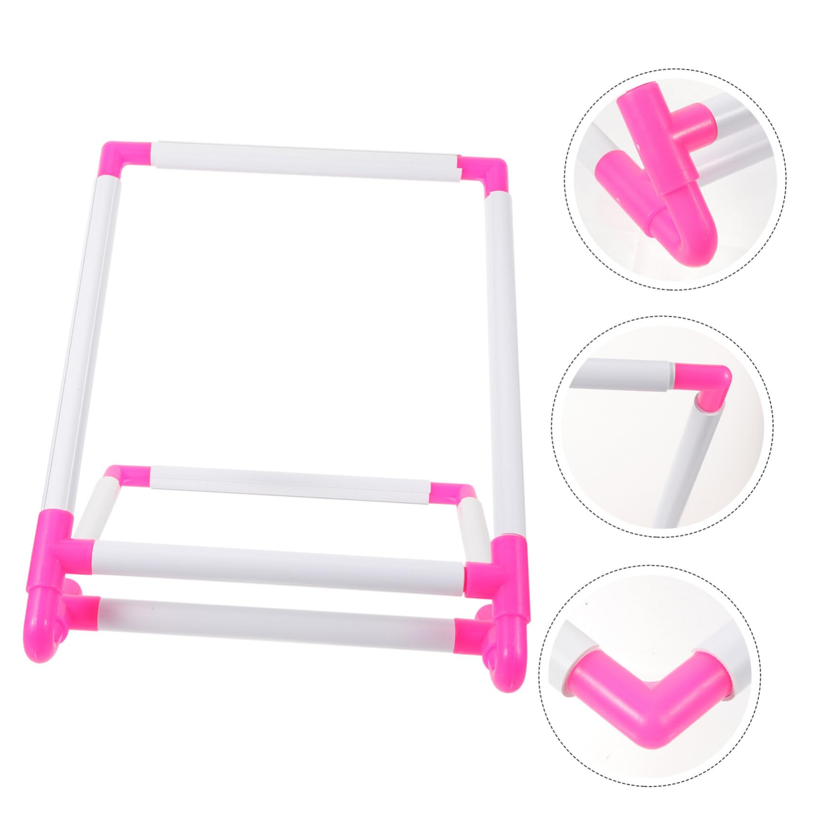 Beatifufu Aro de Bordado Plástico Clip para Punto Cruz DIY Marco para Manualidades y Costura Soporte Firme para Principiantes y Amantes del Bordado