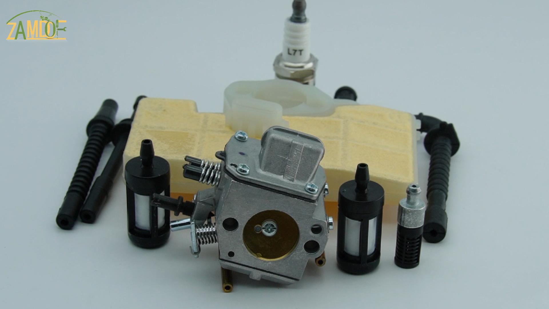 Kit Completo Carburador Hipa Para STIHL MS290 MS310 MS390 029 039 – Incluye Filtro Y Línea De Combustible (7 Piezas)
