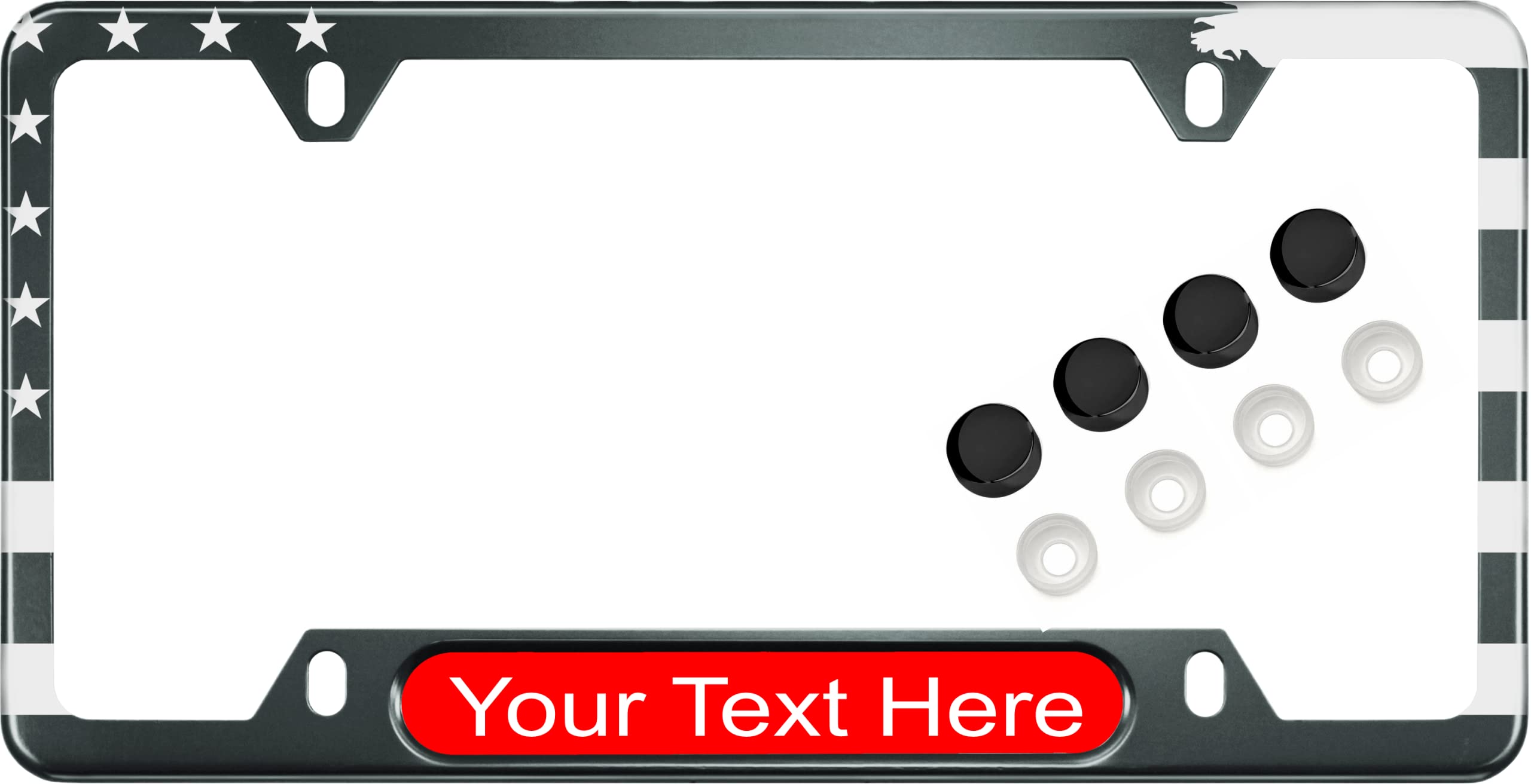 USA Patriotic | American Flag Custom Personalized Anodized Aluminum Thin Top | - Picture 22 of 133