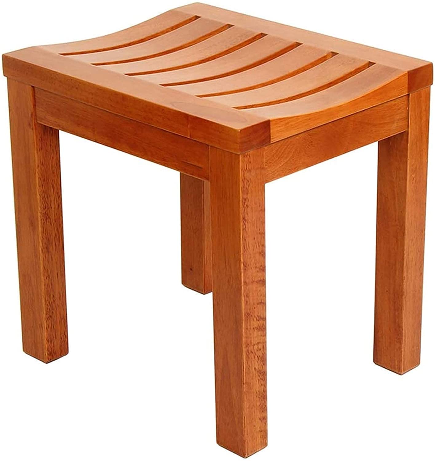 Chaise de douche imperméable en bois avec assise antidérapante