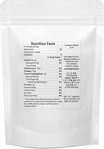 Miniatura 2 de Raíz de regaliz natural (Radix Glycyrrhizae) Té de hierbas, GMP/Gap Product 4oz/113g BridgeHerb [Té de hierbas medicinales]