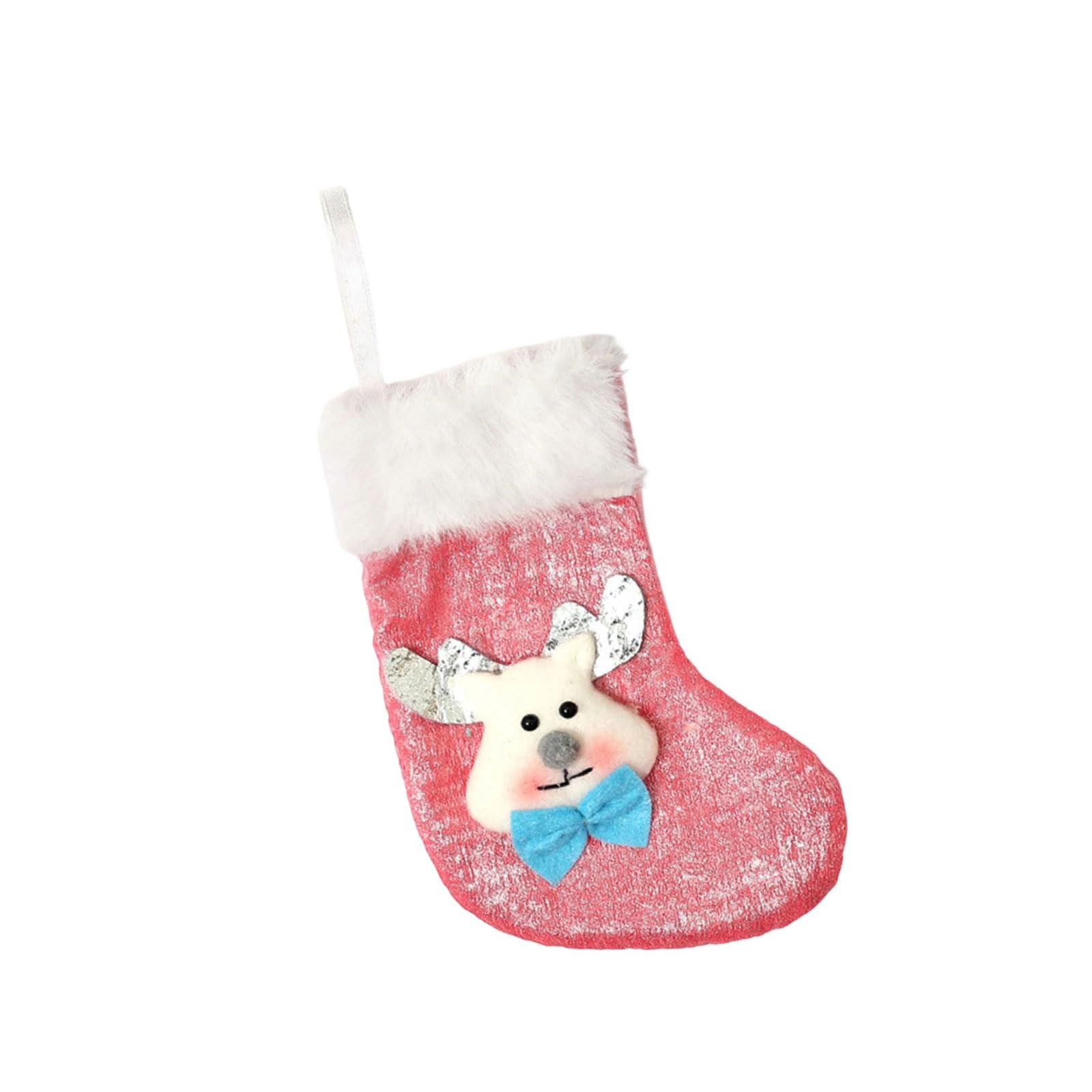 Miniature Sock Decoration Soft Holiday Ornament for Tree Hanging & Small Storage Candy Colored Christmas Stocking Ornament