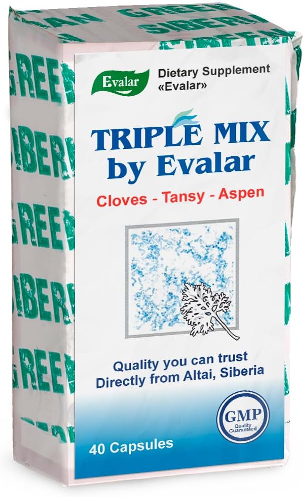Evalar Cloves Tansy Aspen Herbal Mix Siberian Troychatka 40 Caps Altai Siberia