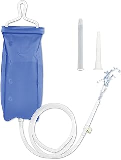 TopQuaFocus Ensemble de sacs à lavement en PVC Ensemble de sacs à lavement 2L Sac à lavement portable Tuyau de 1,5M