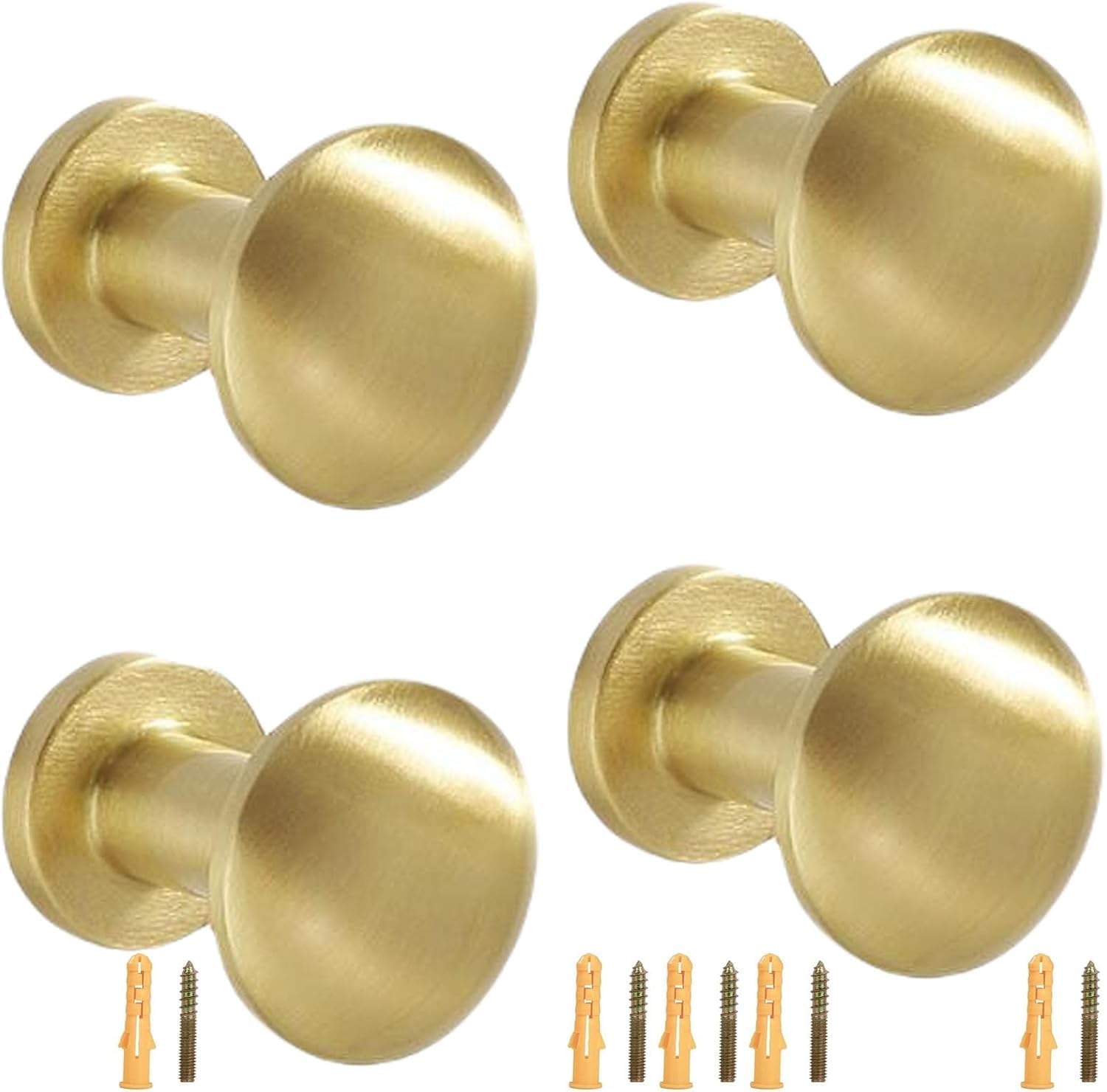 PAQWTYB Hooks, Wall-Mounted Pure Copper Coat Hook (Length 32mm 4 Pack)