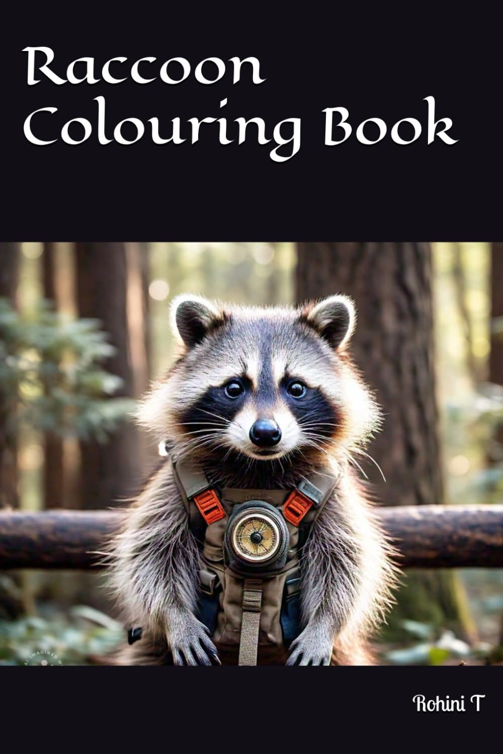 Raccoon Colouring Book