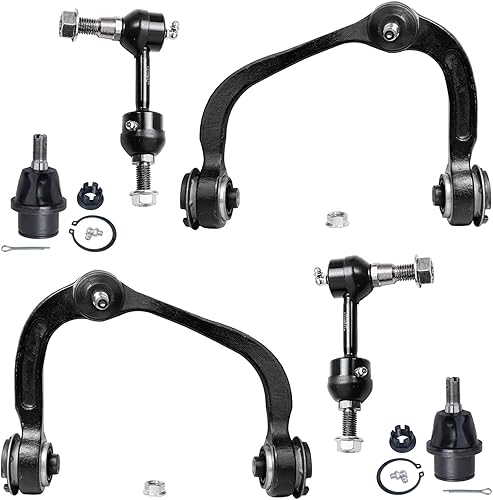 Detroit Axle - Kit de suspensión delantera 2WD para Ford F-150 2004-2005, 2 brazos de control superior con rótulas, 2 rótulas inferiores, 2