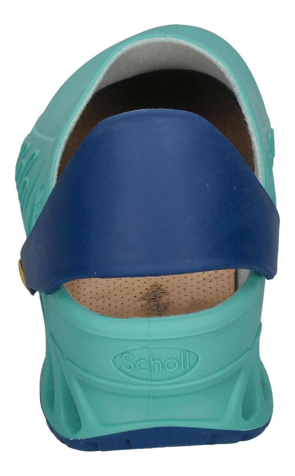 Scholl Evoflex - Professionelle Sanitärsockel für Männer oder Frauen, Ultra leicht und bequem, mit verstellbarem Riemen, rutschfester Sohle, abnehmbare Memory-Einlegesohle mit antibakteriellem Futter