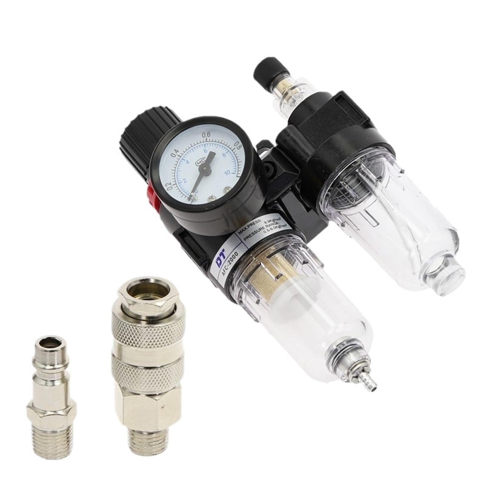 AFR2000 + AL2000 G1/4" AFC2000 separatore filtro regolatore acqua olio compressore aria(AFC2000-304-BT,10MM)