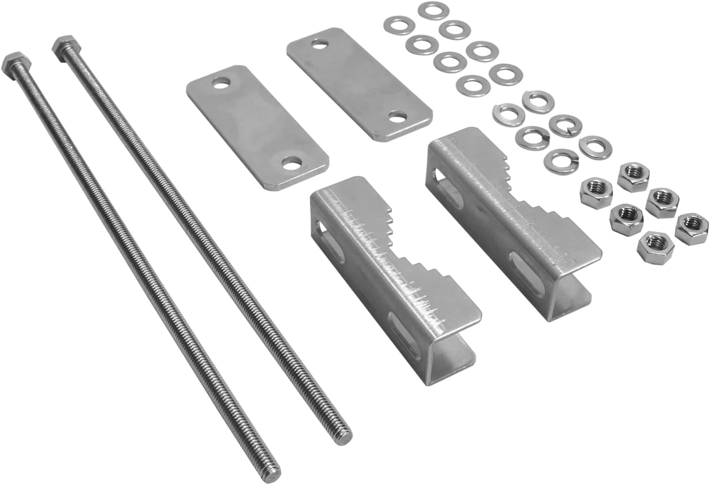 Antenna Mounting Bracket, All Stainless Steel F45S, Compatible Pipe Shapes: Yes / □ φ18 - 45 / Width: ~45, Height: ~90 * When φ1.8 inches (45 mm) is Attached to one Side