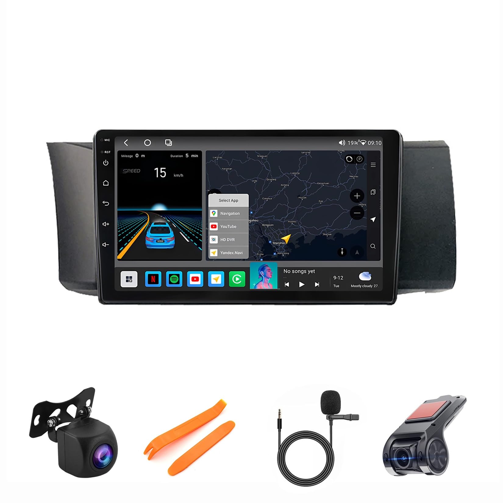 Estéreo para automóvil para Subaru BRZ 2012-2016: soluciona tus rutas con GPS y pantalla de 10"