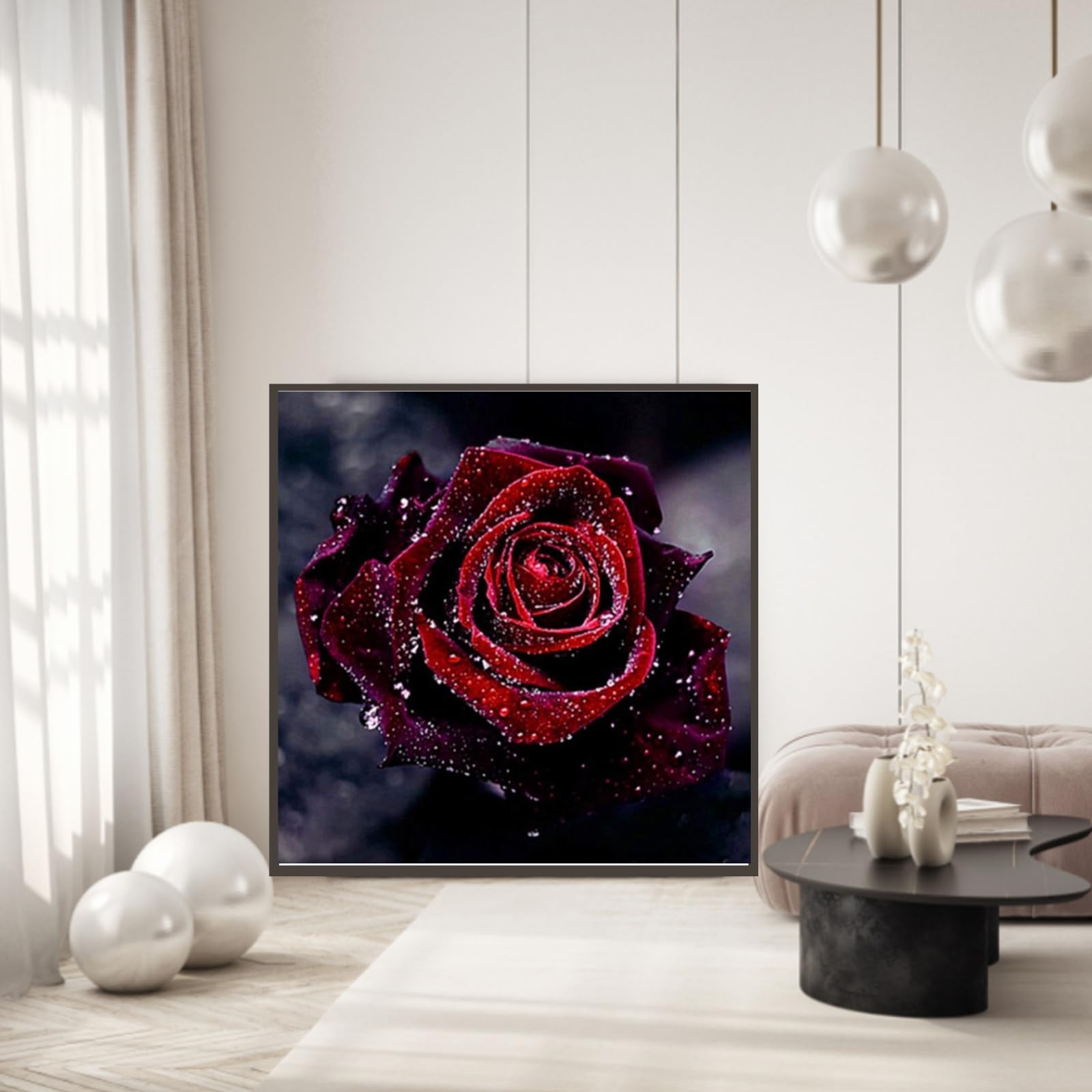 Kit Diamond Painting Rose 5D - Pittura Con Diamantini Per Adulti E Bambini, Decorazione Casa Fai Da Te - Foto 11