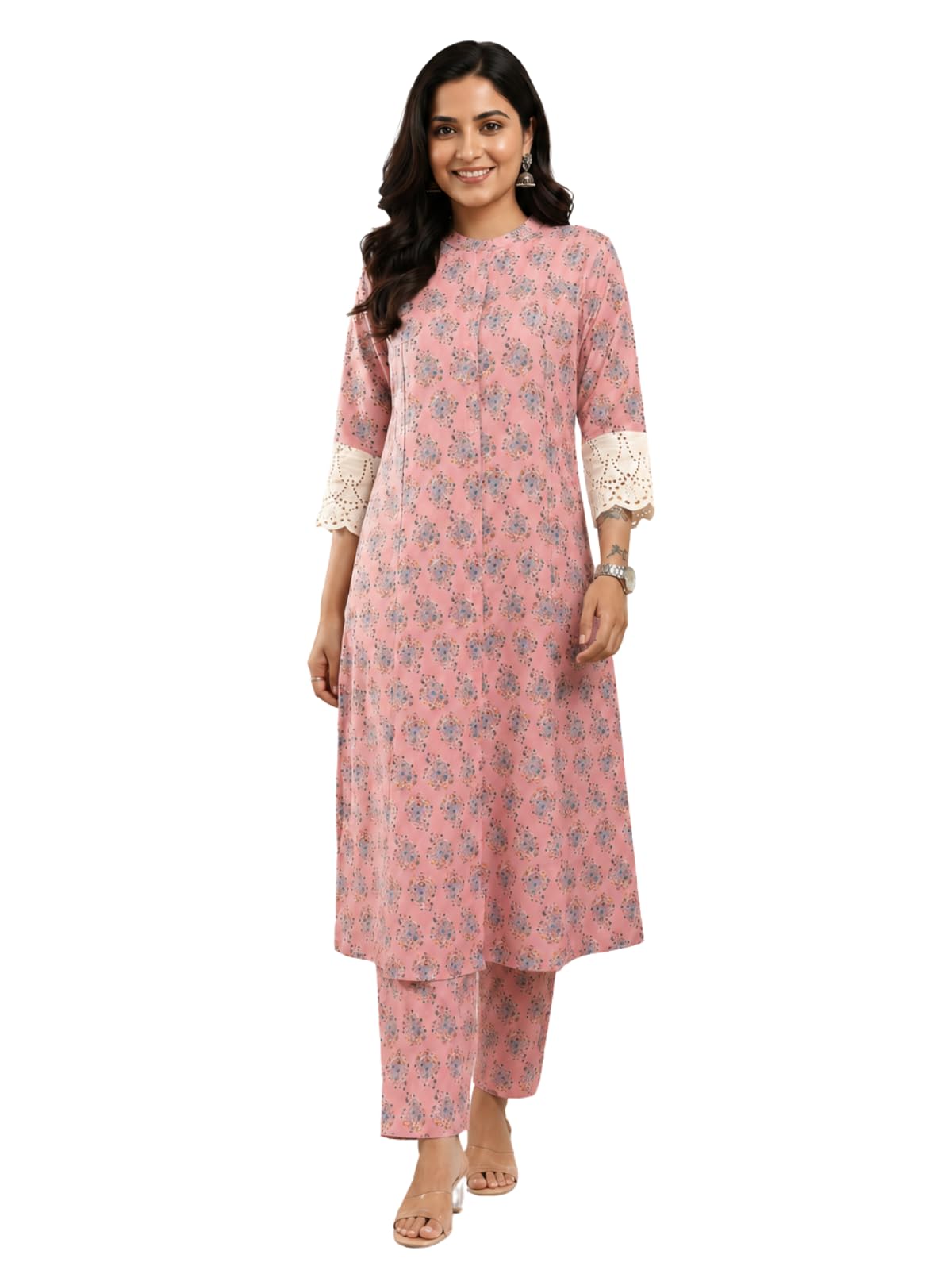 leriya fashion Kurta Set for Women Printed Kurti Pant Set | Daily Office Outfit Kurta Sets for Woman | Kurti Set | Straight Fit Rayon Blend Elegant Ethnic Co-ord Women Stylish for Work Travel-picture-28
